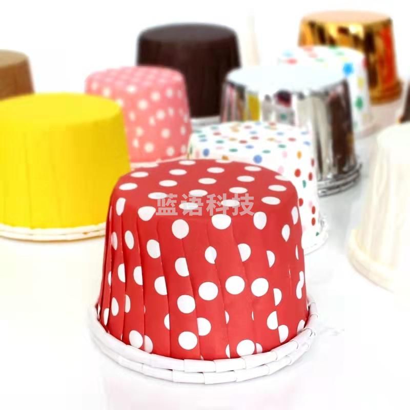 耐高温蛋糕纸托，西点婚庆甜品蛋糕纸杯卷口杯 100只装