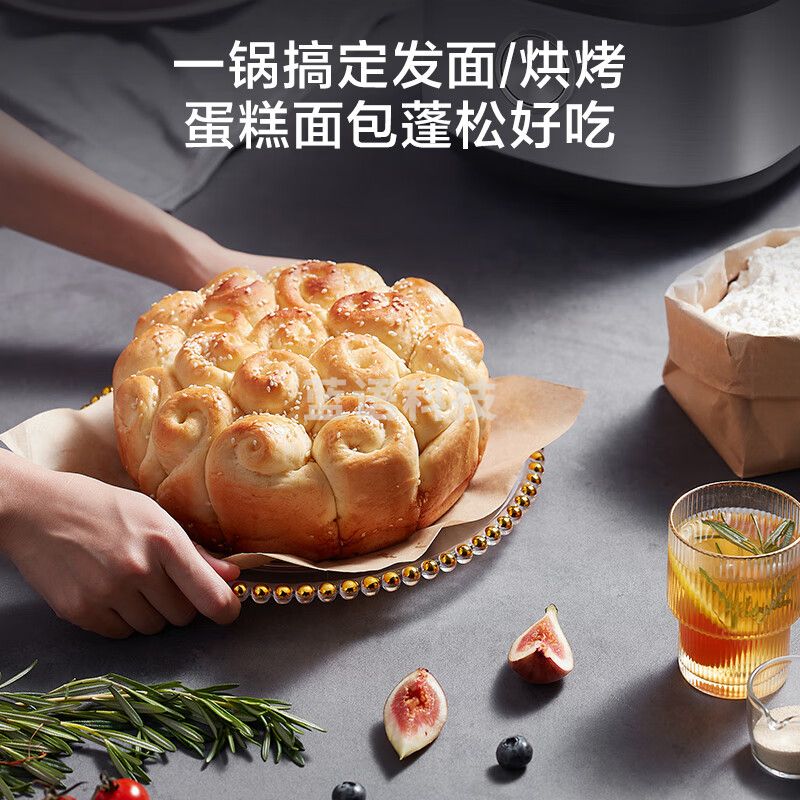 美的（Midea）微压智能电饭煲电饭锅家用5L聚能釜烘焙卤炖多功能蒸米饭锅MB-RC531（3-10人）