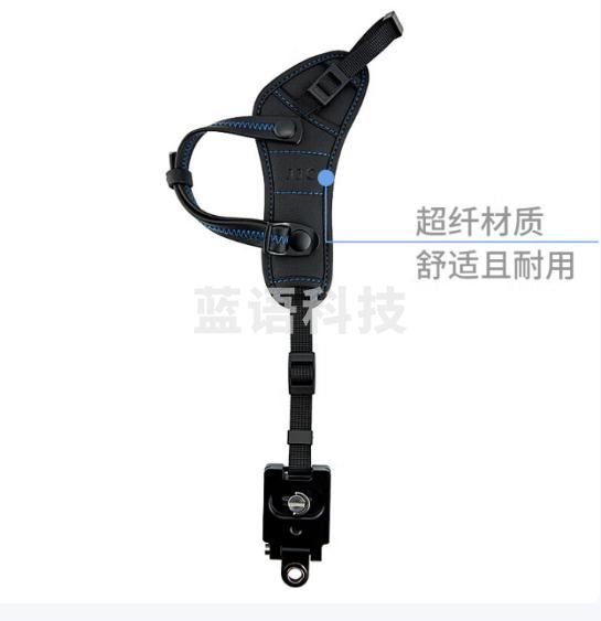 JJC 相机腕带 单反手腕带 快摄&快拆 适用佳能 尼康 松下配件【金属底座丨黑色】