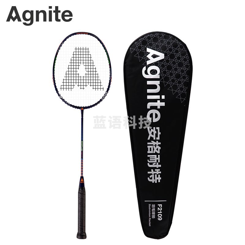 安格耐特(Agnite) F2109全碳一体羽毛球拍(蓝)(单支装)