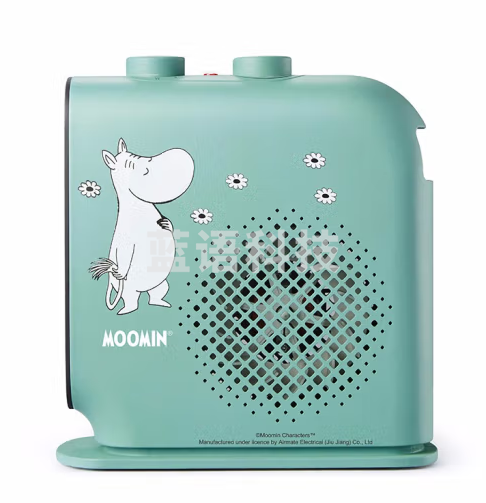 艾美特（AIRMATE）WP20-X17P-2绿色姆明联名款 取暖器暖风机桌面宿舍办公家用节能小型电暖气速热电暖器