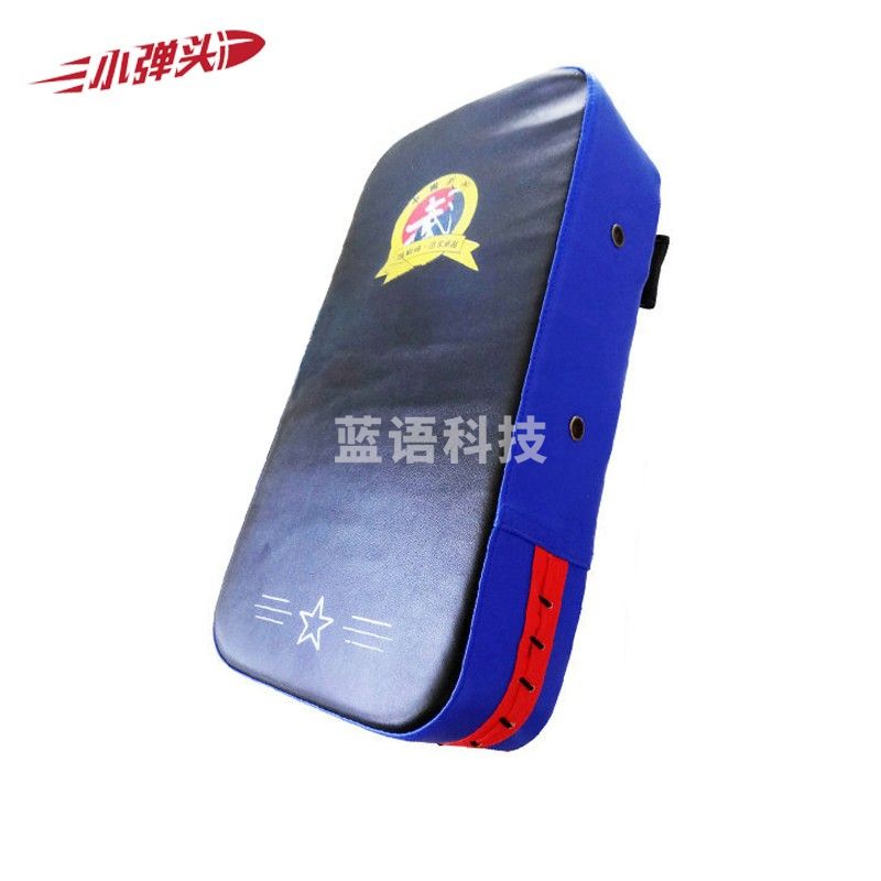 脚靶 拳击散打护具跆拳道体能陪练训练刺杀护具 方形脚靶一只 黑蓝