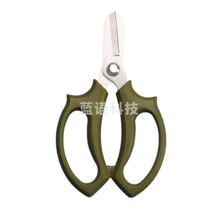 南水灌溉 剪刀家用园艺花艺剪刀家用花剪鲜花剪花枝树枝修花修枝剪刀军绿色