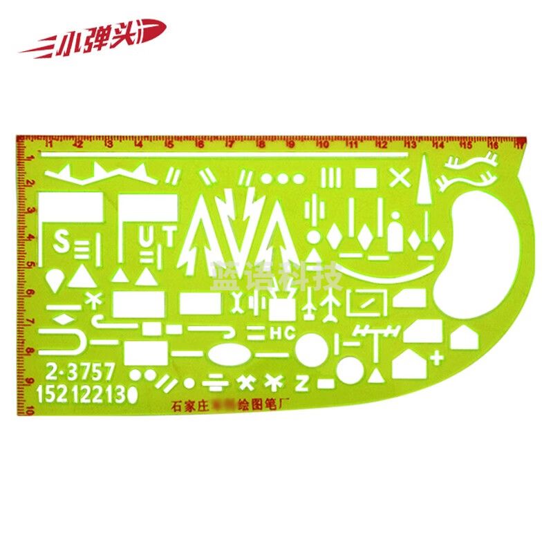 地形学标图 多功能口述标图尺 16型（绿色）
