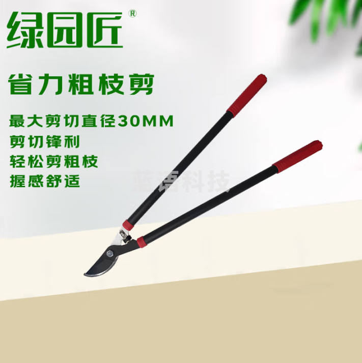 绿园匠 园艺剪树枝剪刀果树修剪高枝修花树园林粗枝大剪子强省力修剪神器