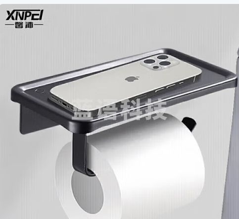 馨沛卫生间纸巾架纸巾盒免打孔厕所卷纸架挂架浴室马桶卷筒纸架置物