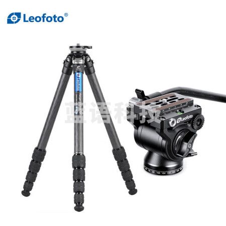 徕图（Leofoto）LS-255CEX+BV-5快速水平调节摄影摄像三脚架云台套装