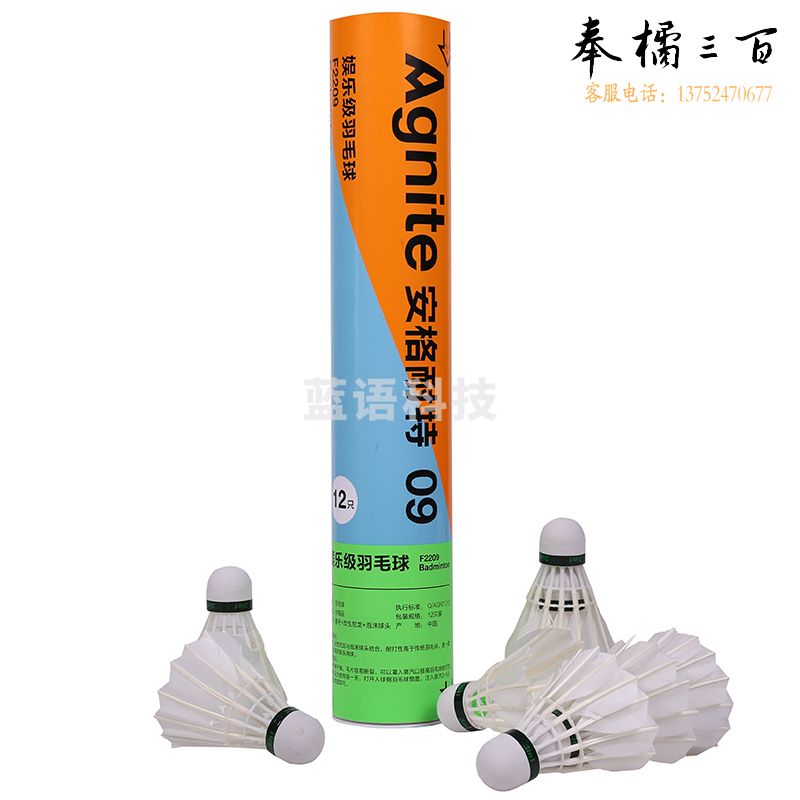 安格耐特F2209羽毛球(白色)(12只/筒)