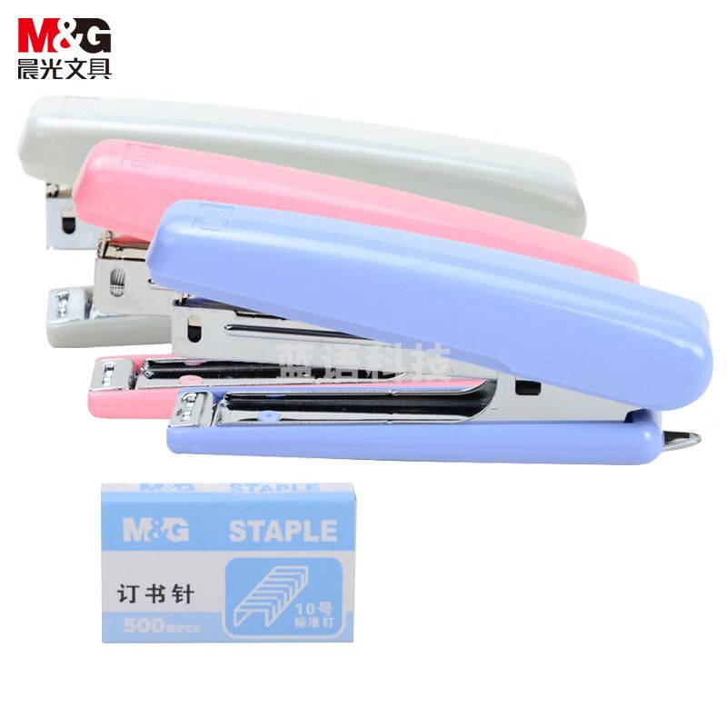 晨光(M&G)文具10#订书机套装 订书器 (订书机+订书钉)耐用办公用品 颜色随机ABS91633