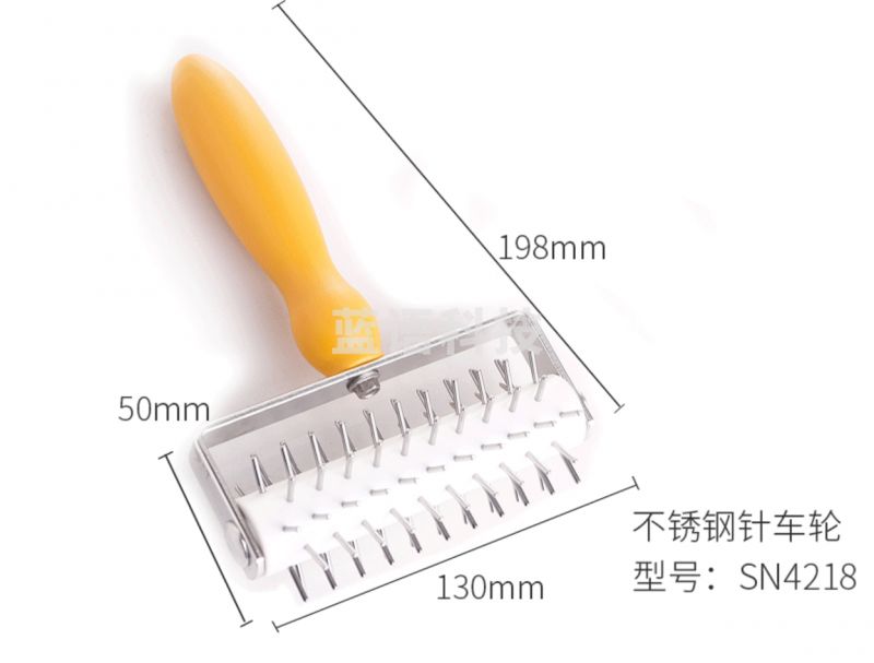 三能不锈钢网状拉网刀 烘焙滚针滚刀打孔器针车轮披萨工具 SN4218